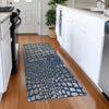 Piper Looms Mayfield Squares AMF988 Navy Machine Washable Area Rug Runner Lifestyle Image Feature