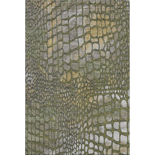 Piper Looms Mayfield Squares AMF988 Olive Machine Washable Area Rug main image