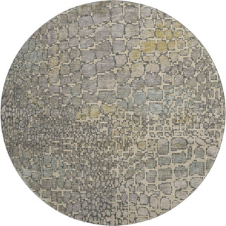 Piper Looms Mayfield Squares AMF988 Putty Machine Washable Area Rug Round Main Image