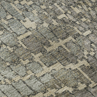Piper Looms Mayfield Squares AMF988 Putty Machine Washable Area Rug Swatch Image