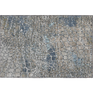 Piper Looms Mayfield Squares AMF988 Silver Machine Washable Area Rug Scatter Main Image