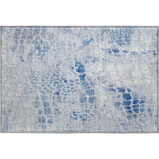 Piper Looms Mayfield Squares AMF988 Sky Machine Washable Area Rug Scatter Main Image