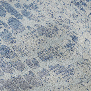 Piper Looms Mayfield Squares AMF988 Sky Machine Washable Area Rug Swatch Image