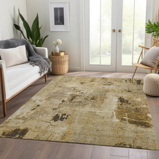 Piper Looms Mayfield Abstract AMF989 Beige Machine Washable Area Rug Lifestyle Image Feature