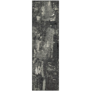 Piper Looms Mayfield Abstract AMF989 Black Machine Washable Area Rug Runner Main Image