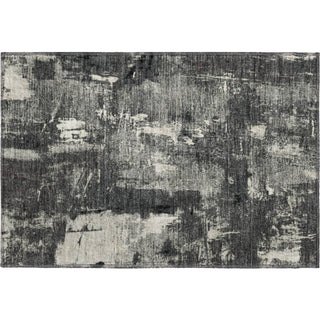 Piper Looms Mayfield Abstract AMF989 Black Machine Washable Area Rug Scatter Main Image