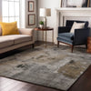 Piper Looms Mayfield Abstract AMF989 Gray Machine Washable Area Rug Lifestyle Image Feature