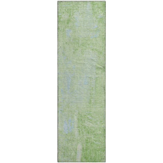 Piper Looms Mayfield Abstract AMF989 Green Machine Washable Area Rug Runner Main Image