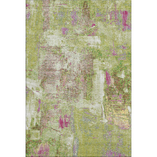 Piper Looms Mayfield Abstract AMF989 Lime Machine Washable Area Rug main image