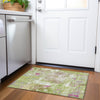 Piper Looms Mayfield Abstract AMF989 Lime Machine Washable Area Rug Scatter Lifestyle Image Feature