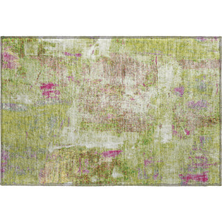 Piper Looms Mayfield Abstract AMF989 Lime Machine Washable Area Rug Scatter Main Image