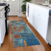 Piper Looms Mayfield Abstract AMF989 Navy Machine Washable Area Rug Runner Lifestyle Image Feature