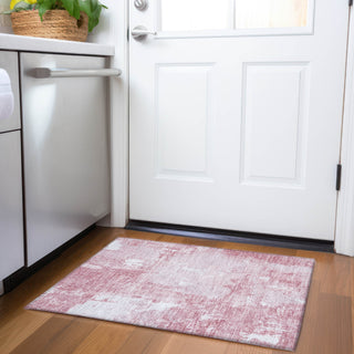 Piper Looms Mayfield Abstract AMF989 Pink Machine Washable Area Rug Scatter Lifestyle Image Feature