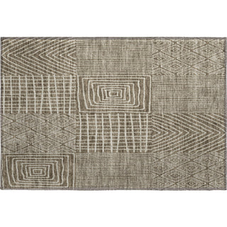 Piper Looms Mayfield Geometric AMF990 Brown Machine Washable Area Rug Scatter Main Image