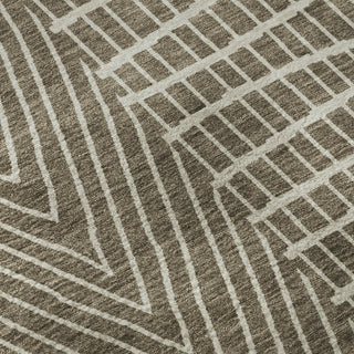 Piper Looms Mayfield Geometric AMF990 Brown Machine Washable Area Rug Swatch Image