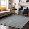 Piper Looms Mayfield Geometric AMF990 Denim Machine Washable Area Rug Lifestyle Image Feature