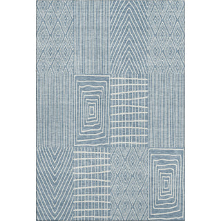 Piper Looms Mayfield Geometric AMF990 Denim Machine Washable Area Rug main image