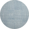Piper Looms Mayfield Geometric AMF990 Denim Machine Washable Area Rug Round Main Image