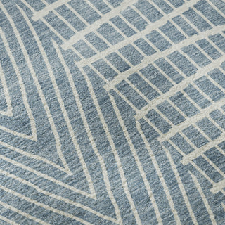 Piper Looms Mayfield Geometric AMF990 Denim Machine Washable Area Rug Swatch Image