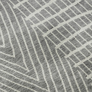 Piper Looms Mayfield Geometric AMF990 Gray Machine Washable Area Rug Swatch Image