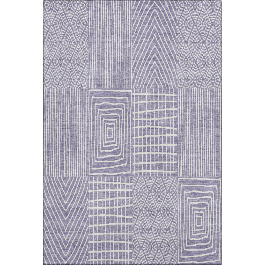 Piper Looms Mayfield Geometric AMF990 Lavender Machine Washable Area Rug main image