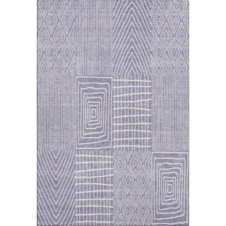 Piper Looms Mayfield Geometric AMF990 Lavender Machine Washable Area Rug main image