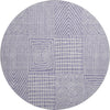Piper Looms Mayfield Geometric AMF990 Lavender Machine Washable Area Rug Round Main Image