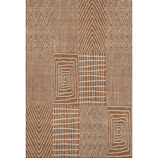 Piper Looms Mayfield Geometric AMF990 Paprika Machine Washable Area Rug main image