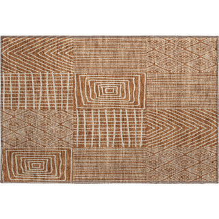 Piper Looms Mayfield Geometric AMF990 Paprika Machine Washable Area Rug Scatter Main Image
