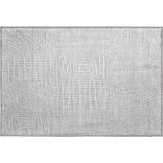 Piper Looms Mayfield Geometric AMF990 Silver Machine Washable Area Rug Scatter Main Image