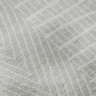 Piper Looms Mayfield Geometric AMF990 Silver Machine Washable Area Rug Swatch Image