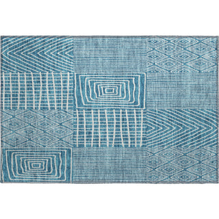 Piper Looms Mayfield Geometric AMF990 Teal Machine Washable Area Rug Scatter Main Image