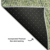 Piper Looms Mayfield Lines AMF991 Aloe Machine Washable Area Rug Backing Image