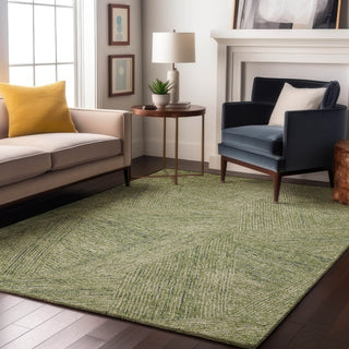 Piper Looms Mayfield Lines AMF991 Aloe Machine Washable Area Rug Lifestyle Image Feature