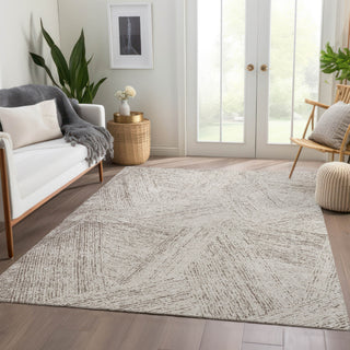 Piper Looms Mayfield Lines AMF991 Beige Machine Washable Area Rug Lifestyle Image Feature