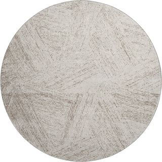 Piper Looms Mayfield Lines AMF991 Beige Machine Washable Area Rug Round Main Image