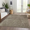 Piper Looms Mayfield Lines AMF991 Chocolate Machine Washable Area Rug Lifestyle Image Feature