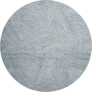 Piper Looms Mayfield Lines AMF991 Denim Machine Washable Area Rug Round Main Image