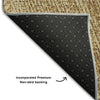 Piper Looms Mayfield Lines AMF991 Gold Machine Washable Area Rug Backing Image