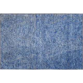Piper Looms Mayfield Lines AMF991 Navy Machine Washable Area Rug Scatter Main Image