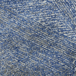 Piper Looms Mayfield Lines AMF991 Navy Machine Washable Area Rug Swatch Image