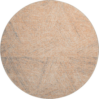 Piper Looms Mayfield Lines AMF991 Peach Machine Washable Area Rug Round Main Image