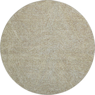 Piper Looms Mayfield Lines AMF991 Putty Machine Washable Area Rug Round Main Image