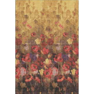 Piper Looms Mayfield Floral AMF992 Gold Machine Washable Area Rug main image