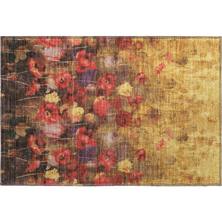 Piper Looms Mayfield Floral AMF992 Gold Machine Washable Area Rug Scatter Main Image