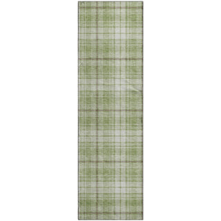 Piper Looms Mayfield Plaid AMF993 Aloe Machine Washable Area Rug Runner Main Image