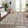 Piper Looms Mayfield Plaid AMF993 Beige Machine Washable Area Rug Lifestyle Image Feature