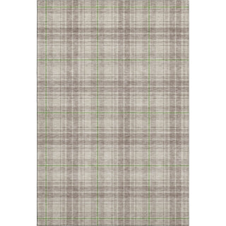 Piper Looms Mayfield Plaid AMF993 Beige Machine Washable Area Rug main image