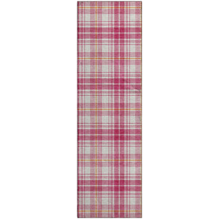 Piper Looms Mayfield Plaid AMF993 Blush Machine Washable Area Rug Runner Main Image