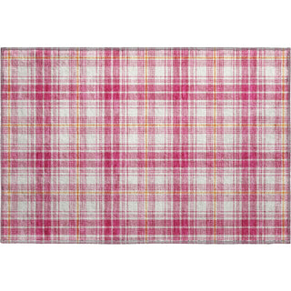 Piper Looms Mayfield Plaid AMF993 Blush Machine Washable Area Rug Scatter Main Image